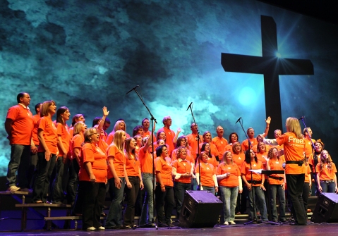 Northview Church's Carmel campus enjoys the ESO choir.